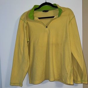 Lands’ End kids yellow fleece